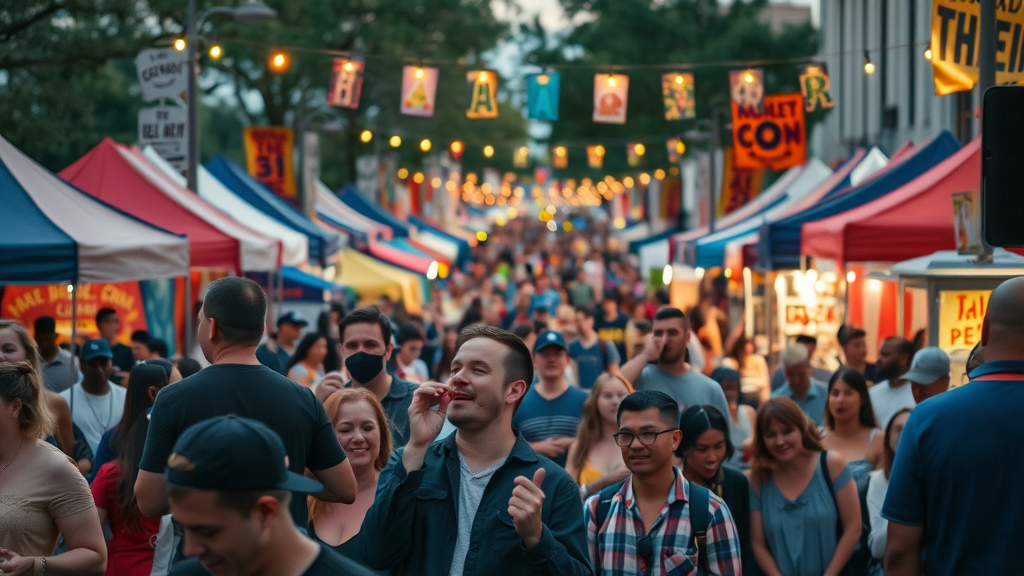 Charlotte street festival, diverse crowds, music, food, art, Queen City, community, place to live