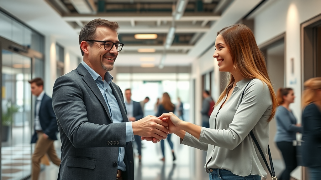How to secure best deals in Charlotte rental market: Agent handing keys to young professional