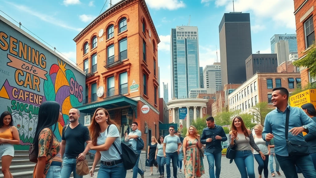 Lively street view comparing South End