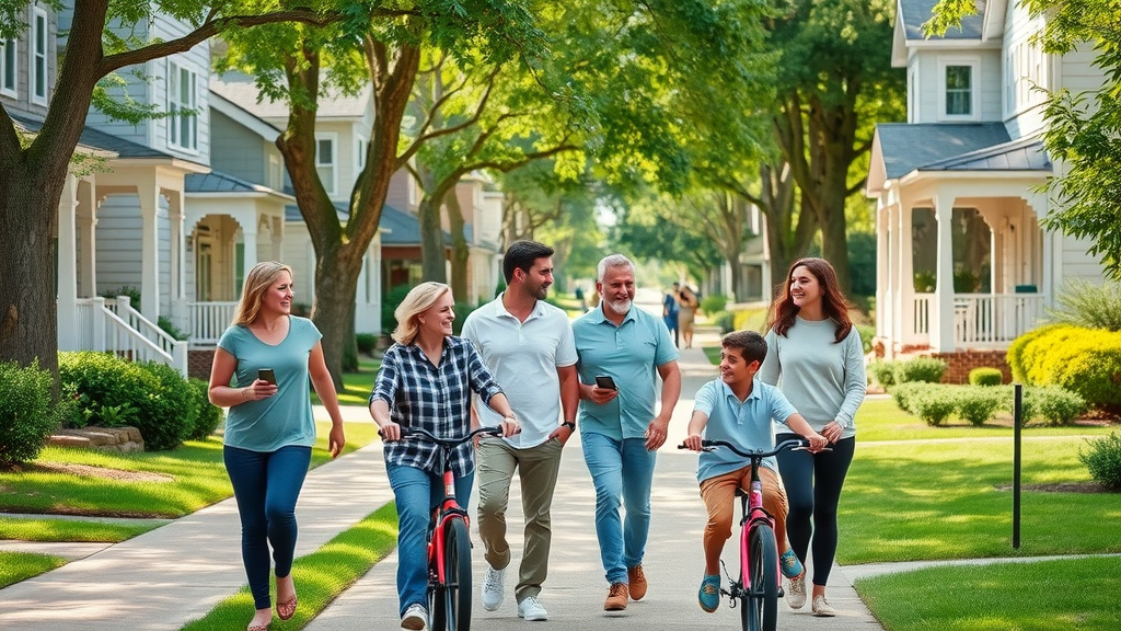 Vibrant Charlotte safest neighborhoods with families and tree-lined streets
