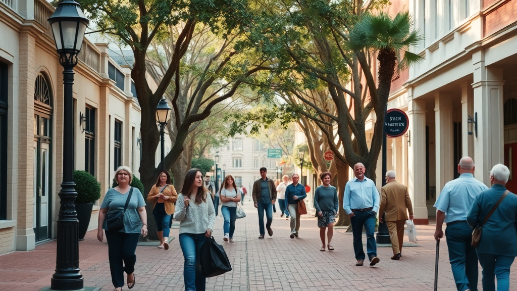 Historic Charlotte streets with locals exploring, vintage architecture, Queen City charm - charlotte nc lifestyle
