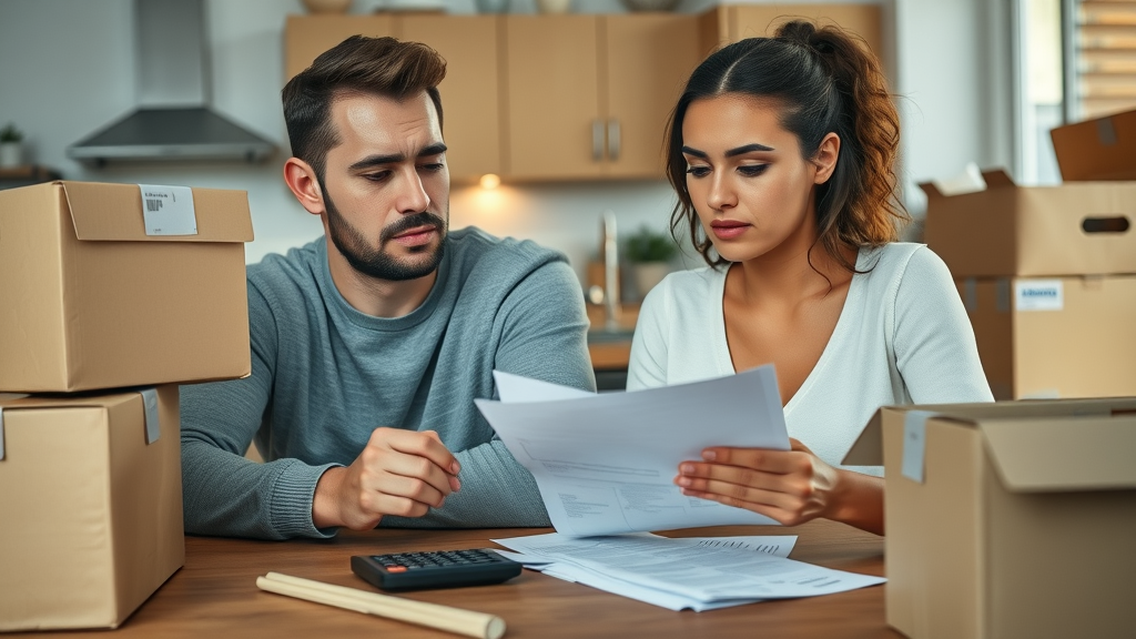 cost of living in charlotte nc couple budgeting with moving boxes