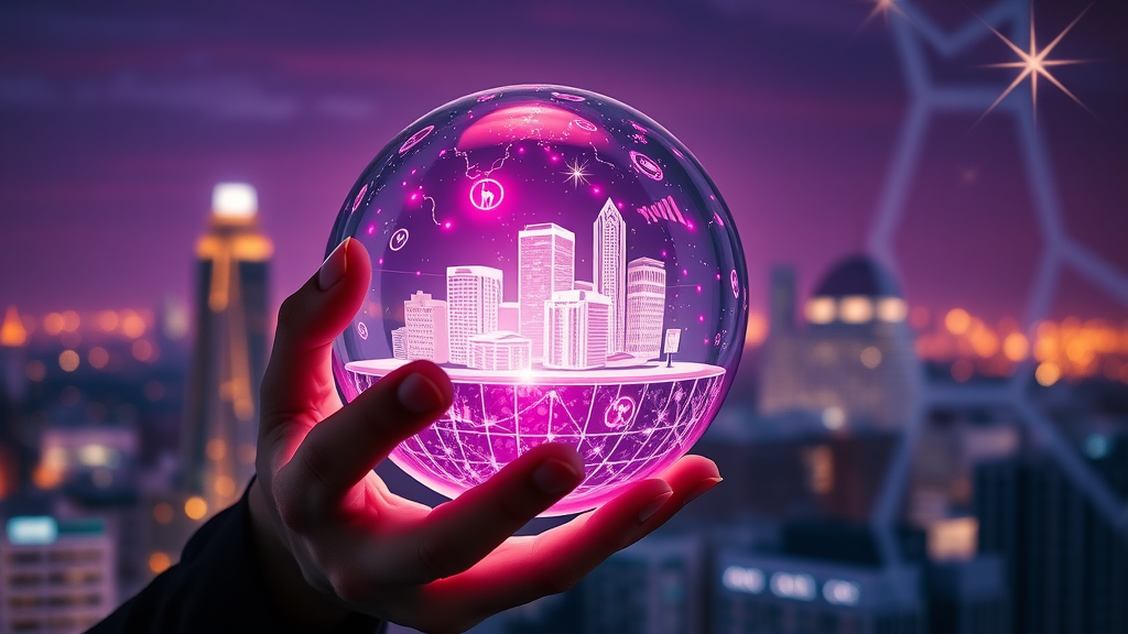 futuristic crystal ball visualization of Charlotte