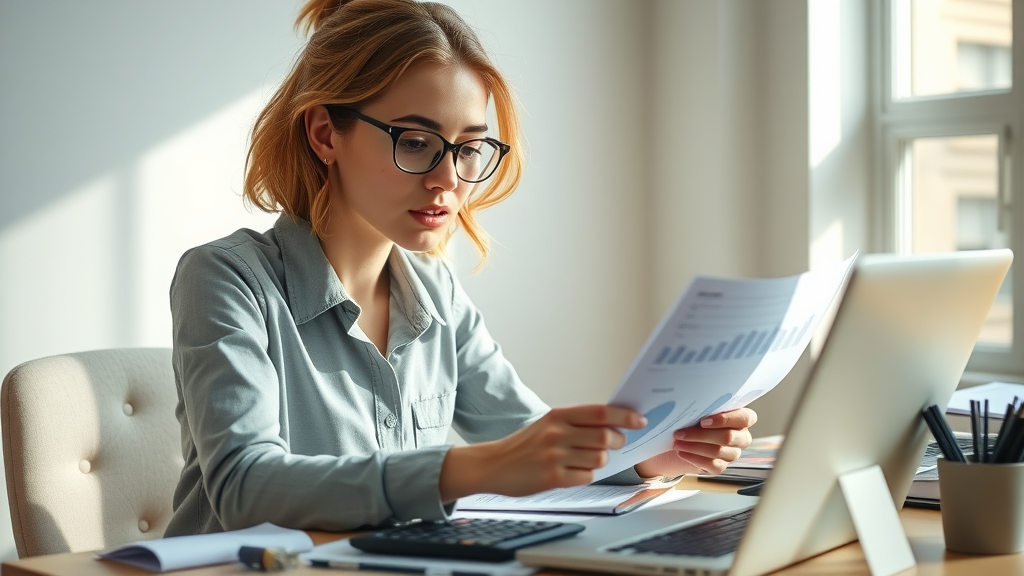 Charlotte financial planning workspace, young professional analyzing cost per living charlott charts and household budget