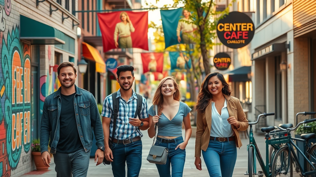 charlotte housing market trendy neighborhood young professionals cafes condos