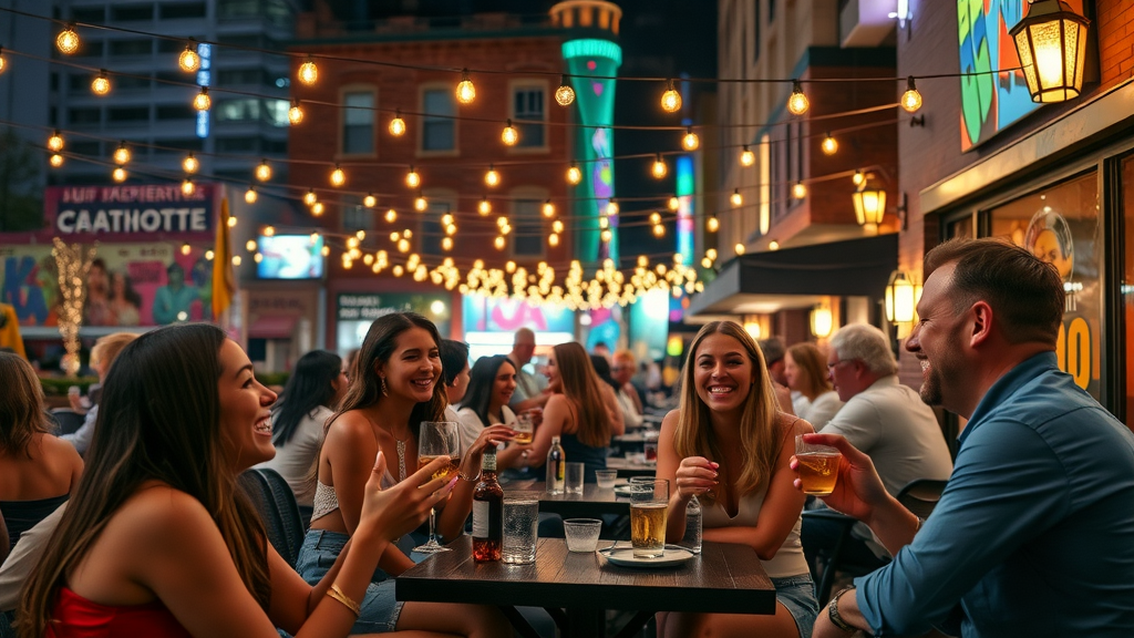 charlotte nightlife restaurants breweries outdoor patio queen city vibe