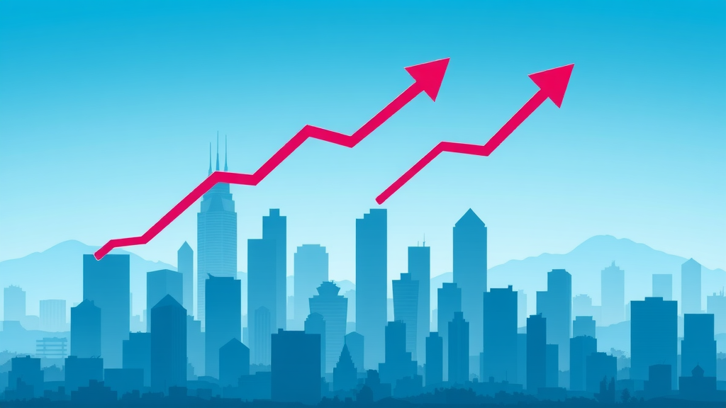 Futuristic infographic showing rising rental prices in Charlotte NC rent price trends
