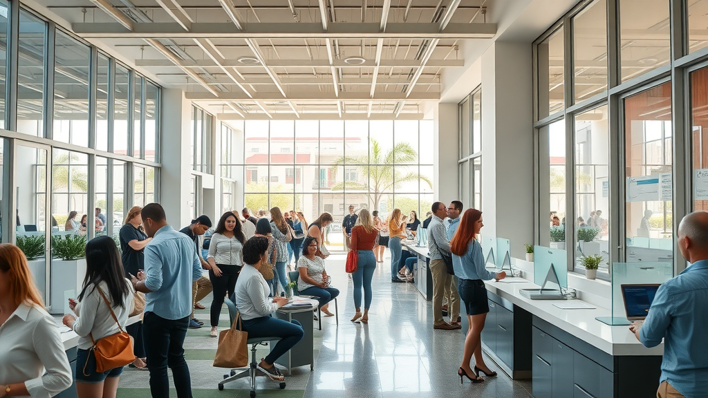 busy leasing office in summer hardest month to rent in Charlotte apartment leasing tips