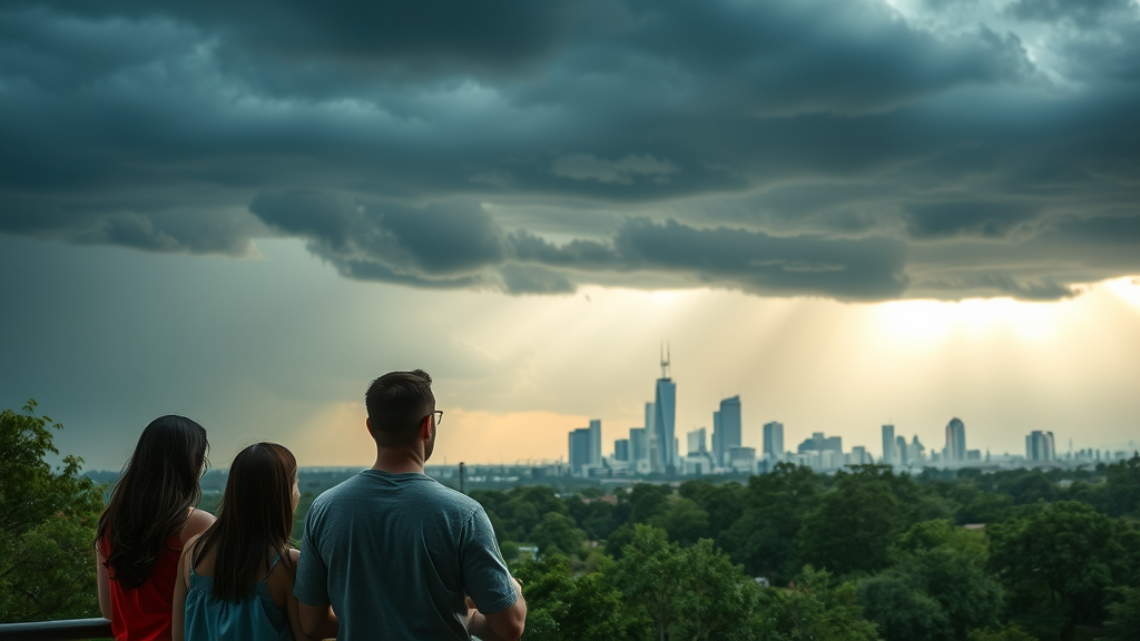 charlotte nc weather extremes family observes dramatic sky