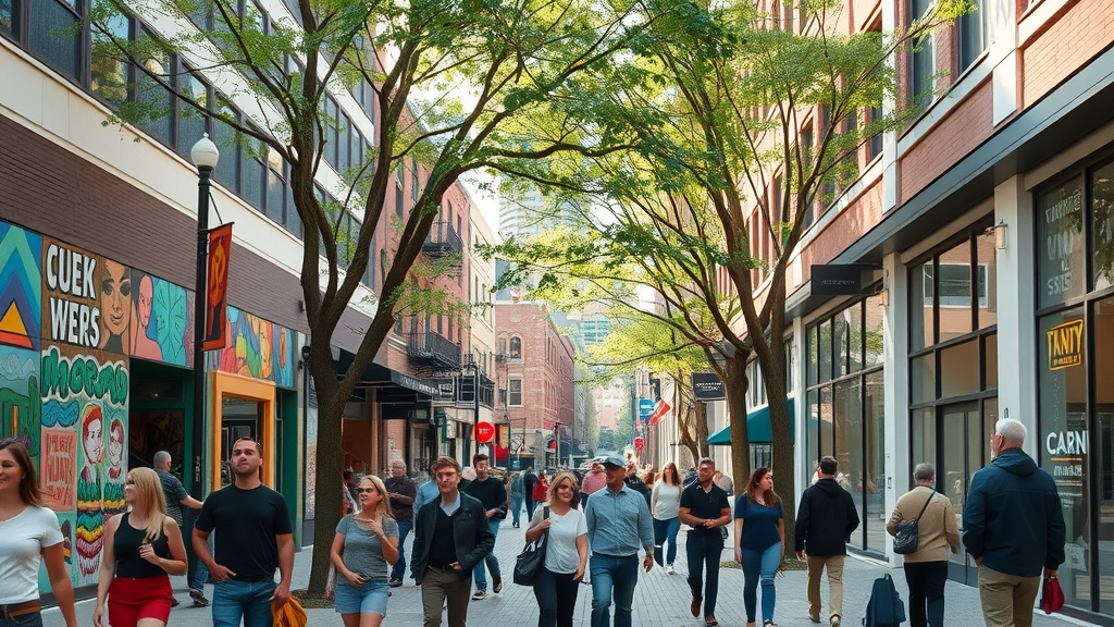 Vibrant cityscape of Charlotte