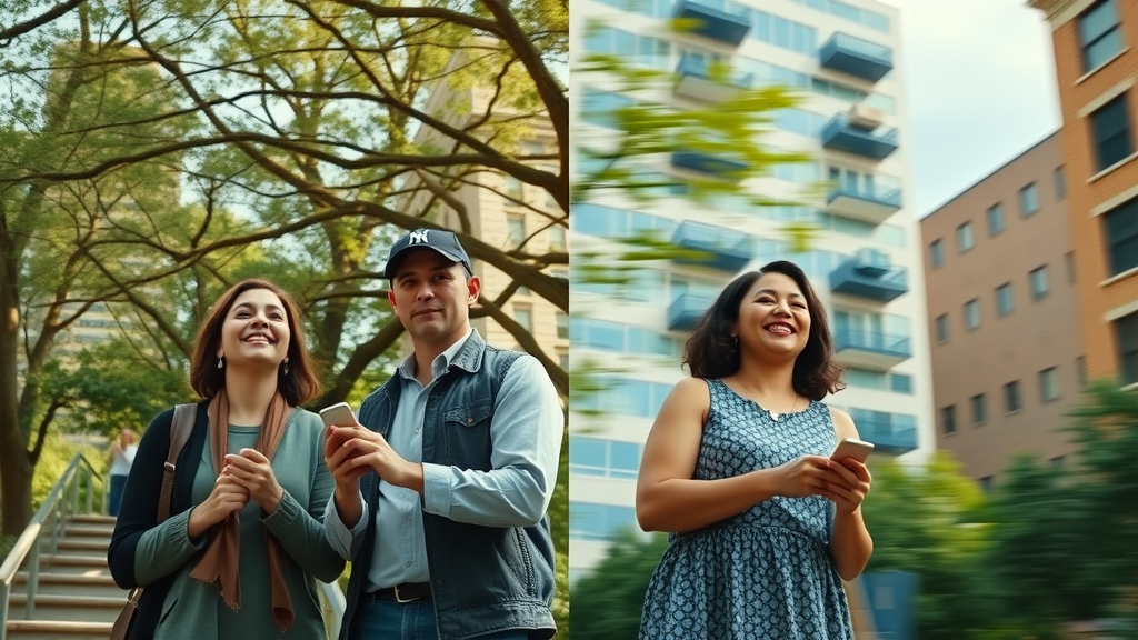Split comparison of Myers Park and South End, charlotte neighborhood reviews, families enjoying features