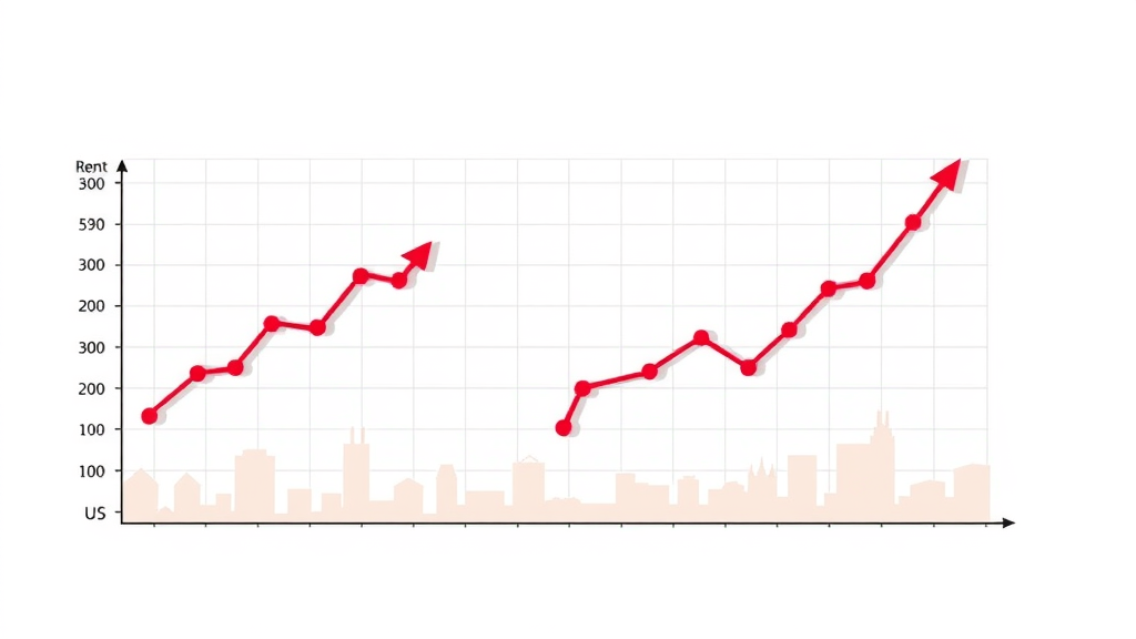 informative rent price trend chart Charlotte rent prices rent in Charlotte