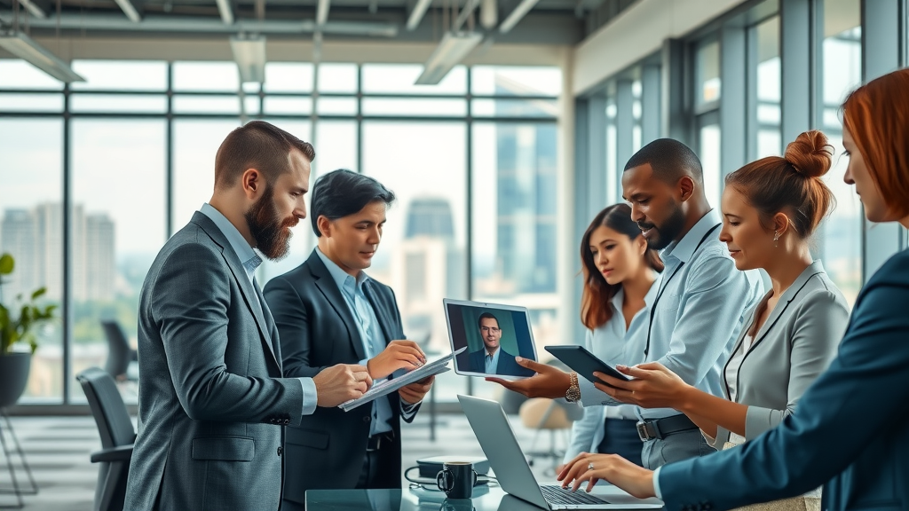 jobs in charlotte modern corporate open-plan office with Charlotte skyline views