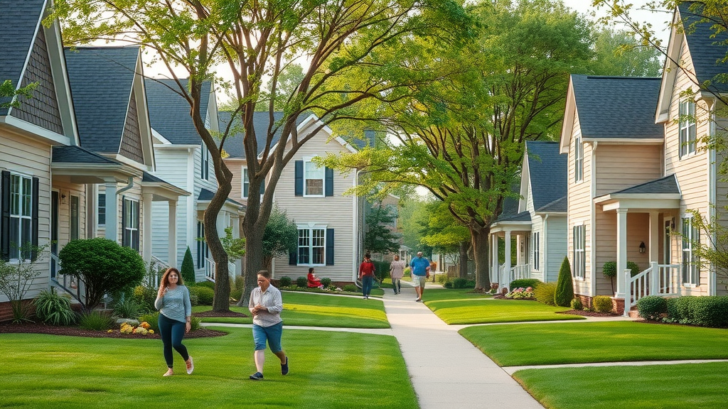 modern Charlotte suburban neighborhood welcoming charlotte nc living