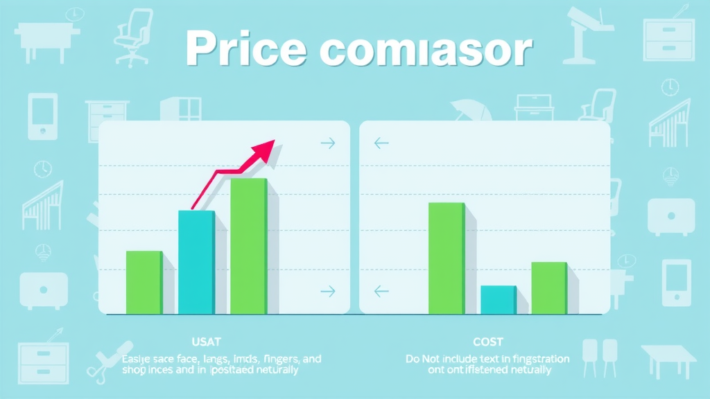 Infographic bar graph showing cost comparison of new vs. used office furniture New Canaan CT